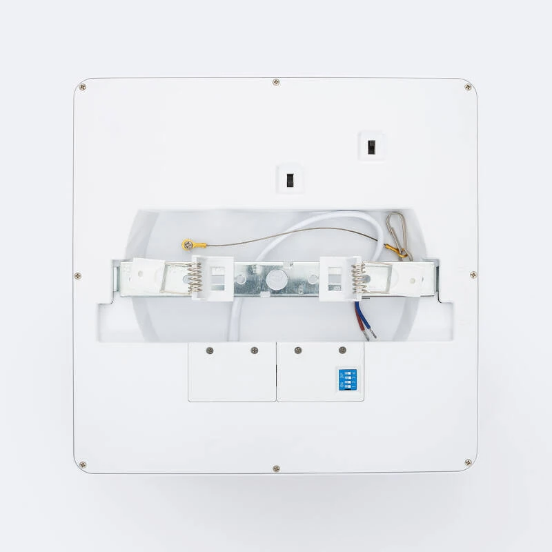 Plafón Downlight LED 9-12-18W Cuadrado CCT Seleccionable Sensor de movimiento y Crepuscular Corte 55-200 mm