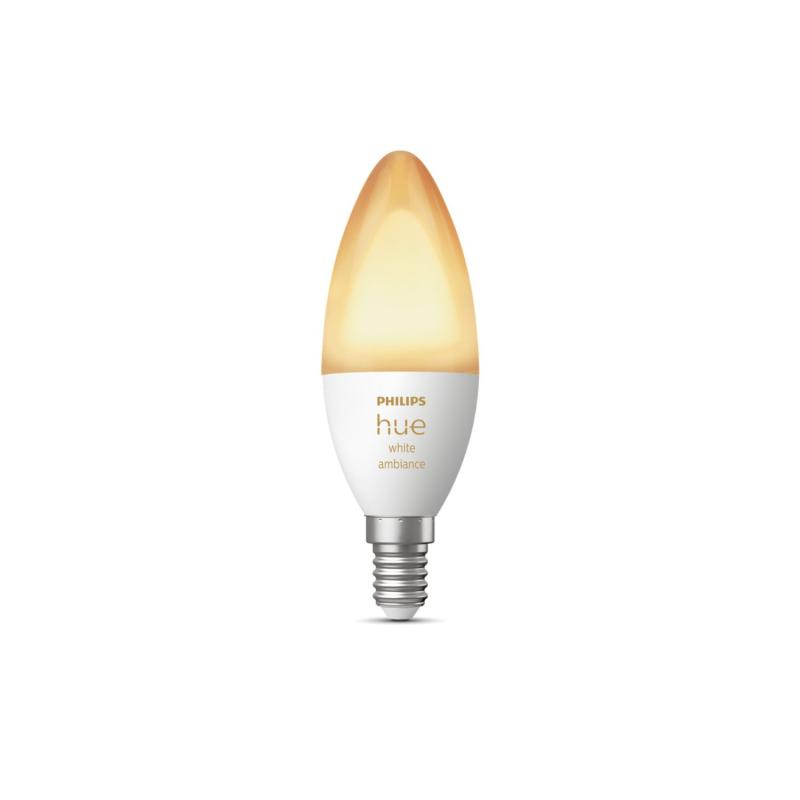 Bombilla Inteligente LED E14 5.2W 470 lm B39 PHILIPS Hue White Ambiance