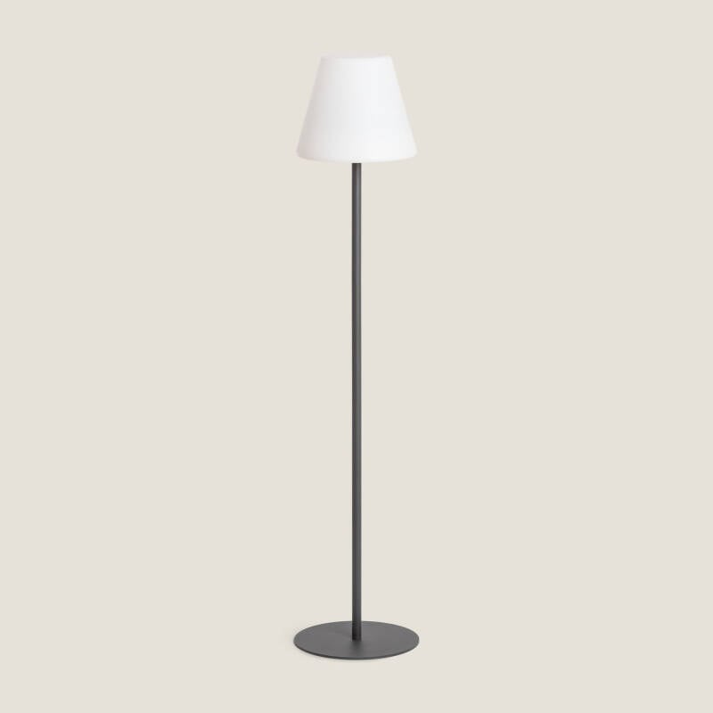 Lámpara de Pie Exterior de Metal LED Solar Larso