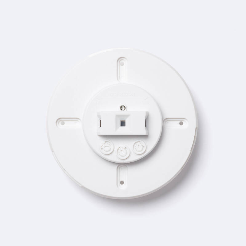 Sensor de Movimiento PIR Crepuscular 360º de Superficie/Empotrable Exterior IP54 Especial Pasillos