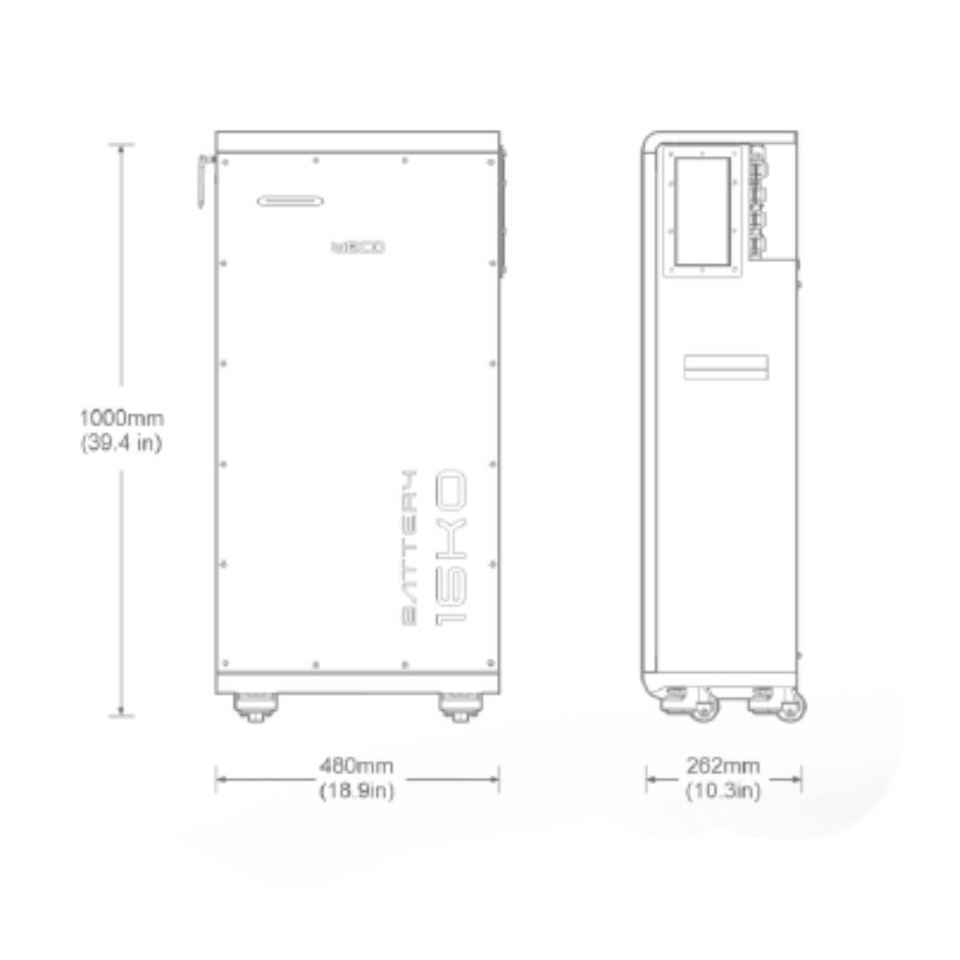 Batería Litio Solar WECO 16K0-LV