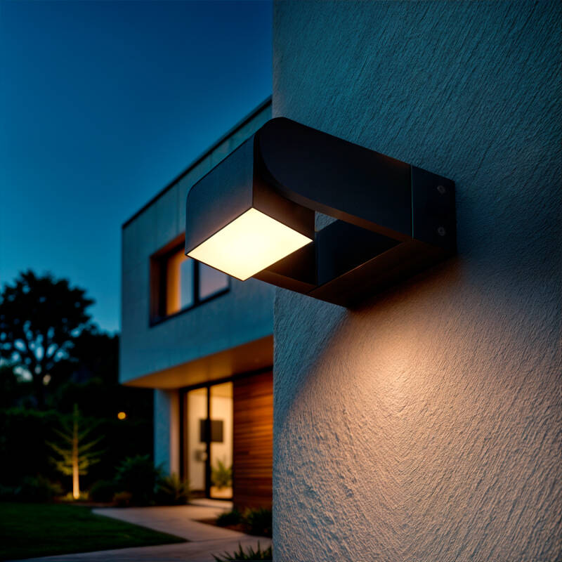 Aplique de Pared LED 6W de Aluminio Byum Negro
