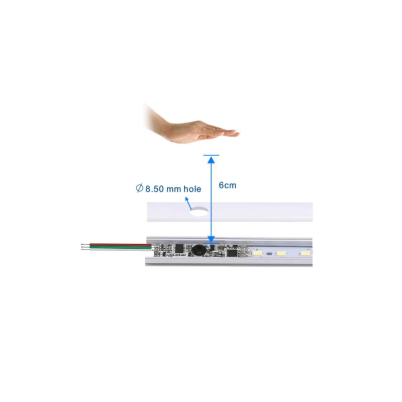 Mini Interruptor Regulador Sin Contacto por Movimiento para Tira LED 12-24V CCT SKYDANCE E2-B