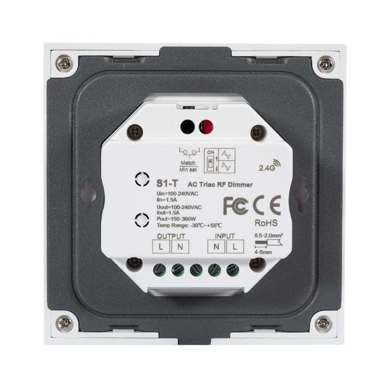 Regulador LED TRIAC Empotrable Táctil SKYDANCE S1-T Compatible con Mando RF