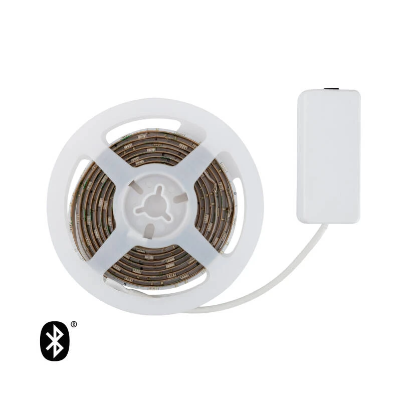 Tira LED RGB Control por Smartphone Bluetooth 30 LED/m 2m KIT con Fuente de Alimentación