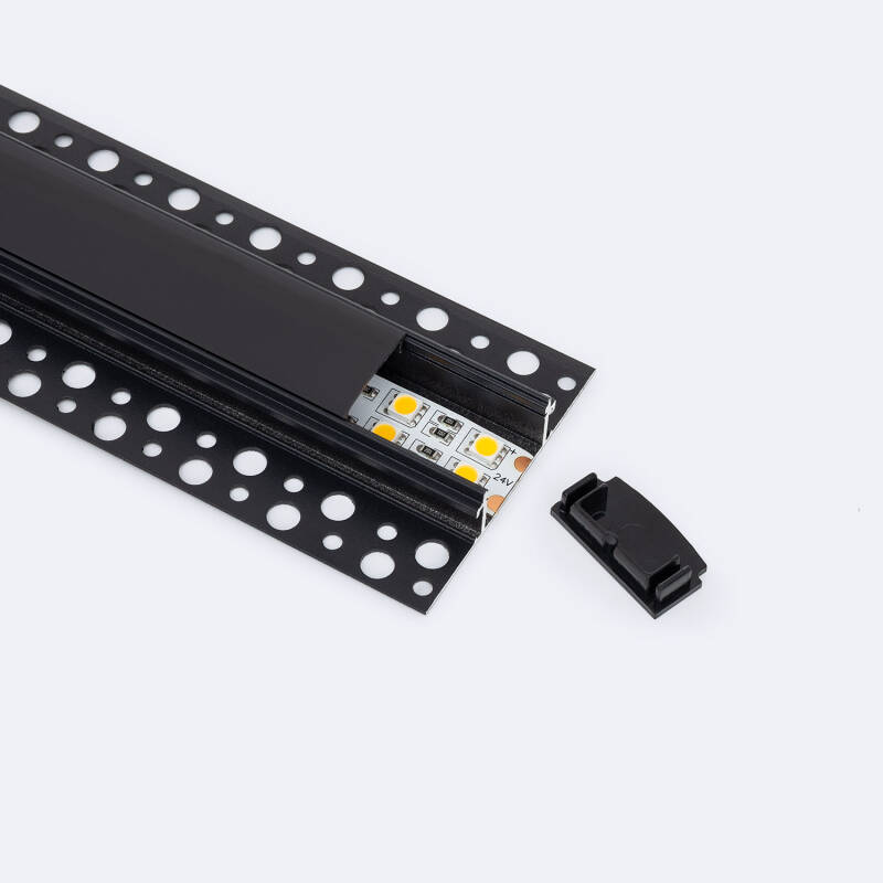 Perfil Aluminio Integrado en Escayola/Pladur para Tira LED hasta 20 mm