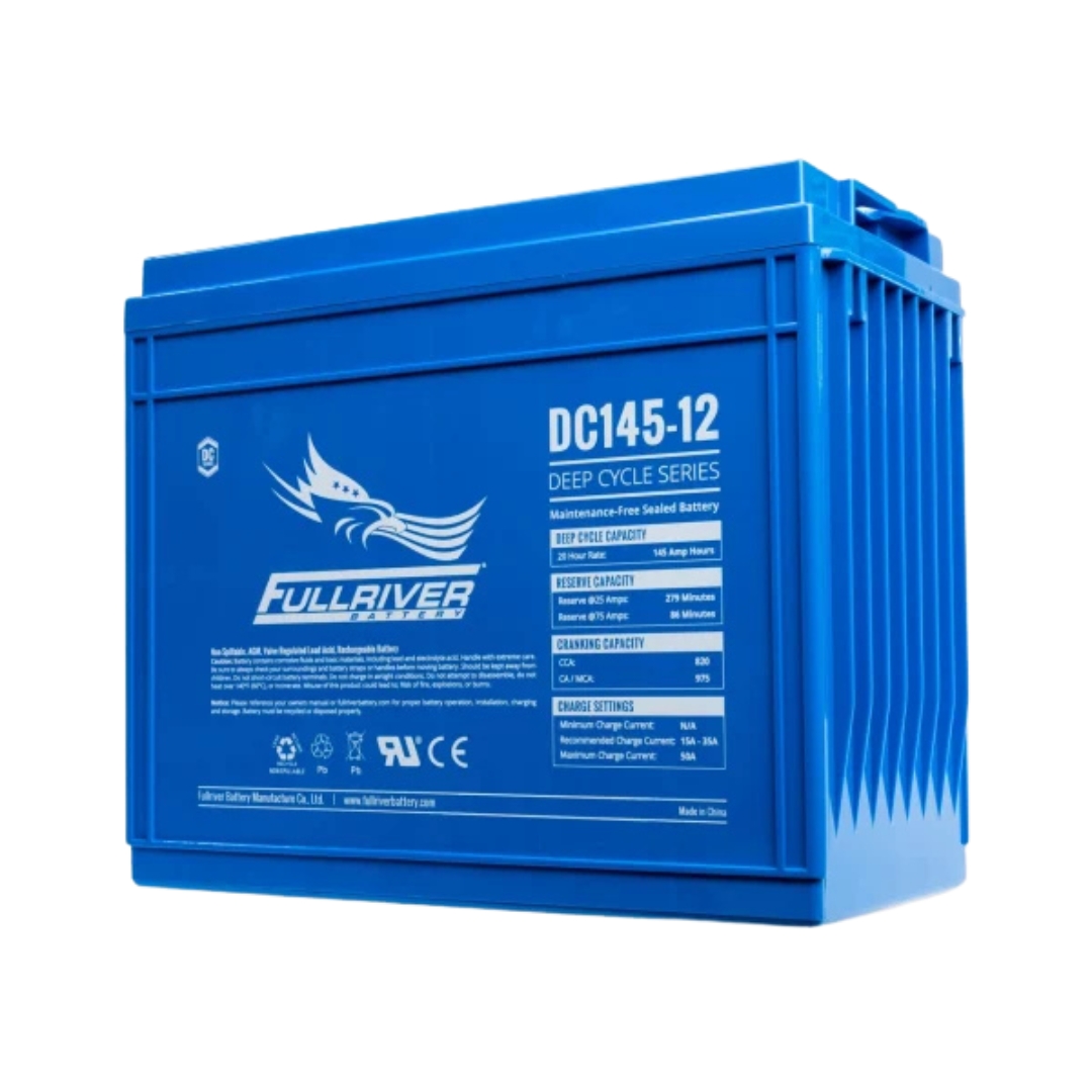 Batería Solar AGM 145Ah 12V C20 Monobloc Fullriver DC145-12