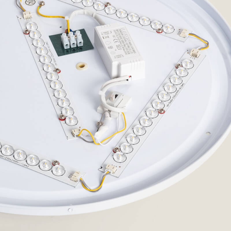 Plafón LED 24W Circular Metal Ø500 mm CCT Seleccionable Bari