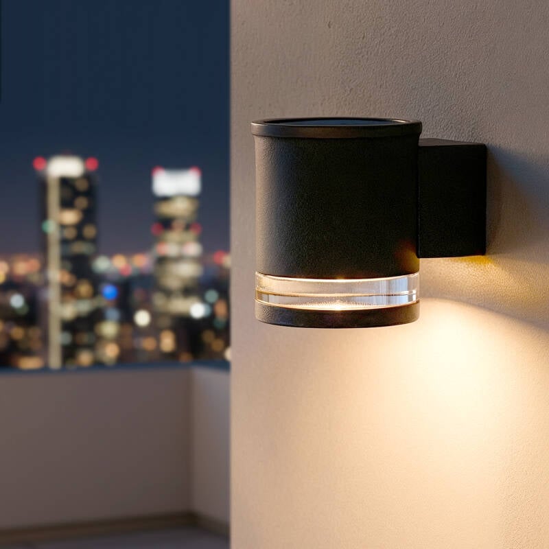 Aplique de Pared Exterior Solar LED Aluminio Draco