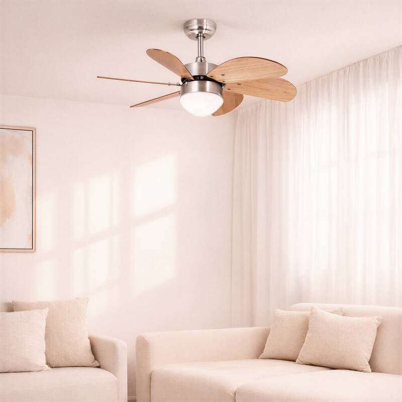 Ventilador de Techo Silencioso Orion Madera 81cm Motor DC