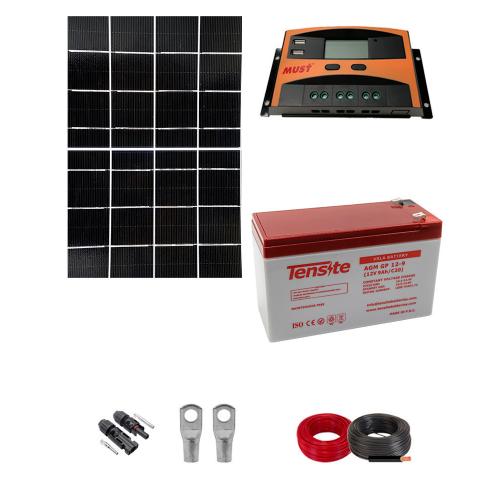 Kit Solar Portátil 30w con Batería Autoinstalable