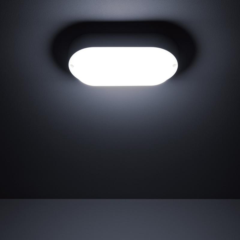 Plafón LED 15W Oval para Exterior 85x173 mm IP65 Hublot White