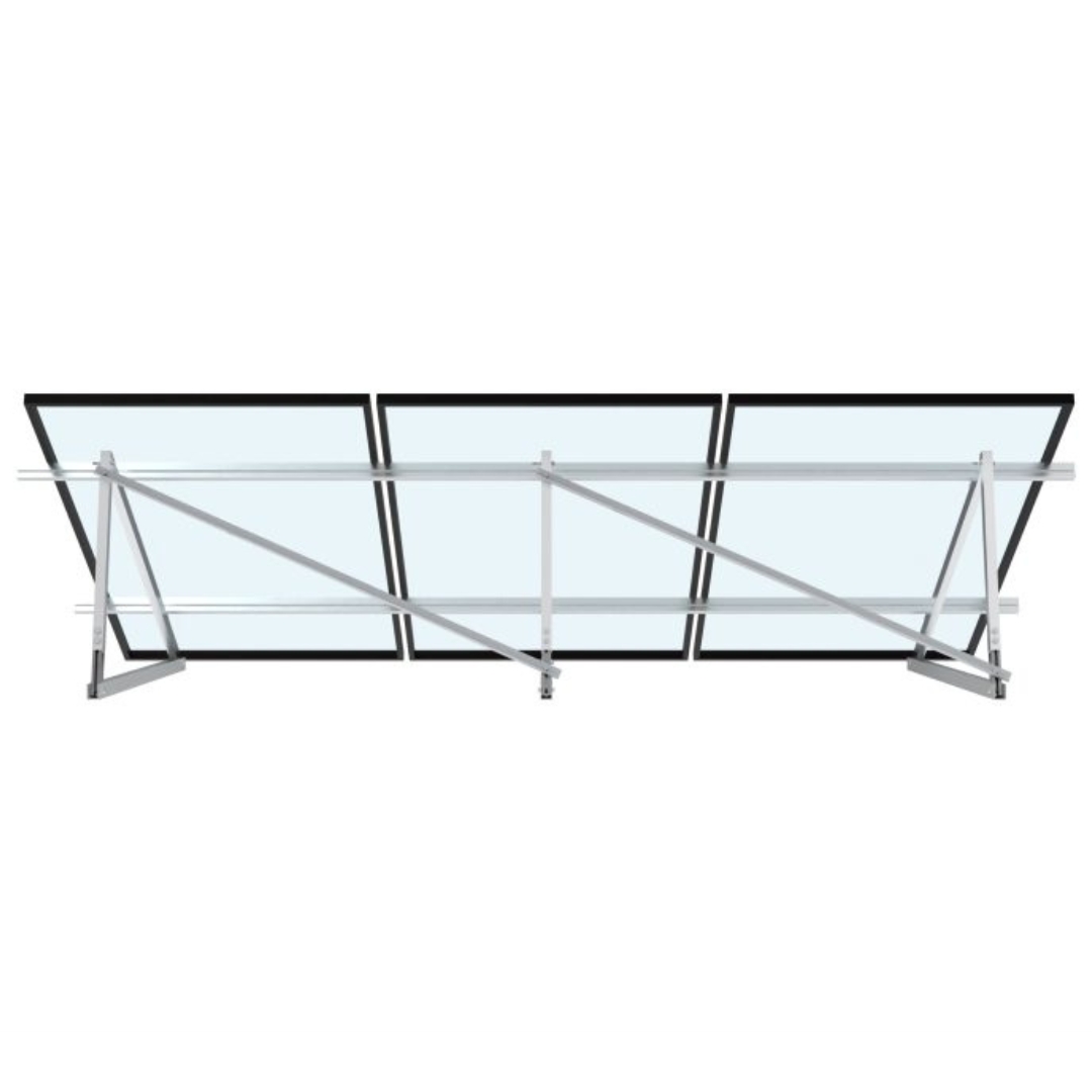 Estructura Inclinada Soporte Regulable 5 paneles 20º-35º