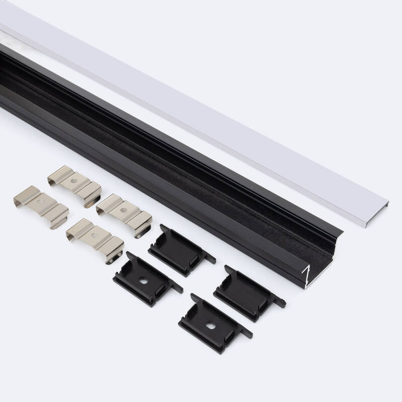 Perfil Aluminio Empotrable para Tiras LED hasta 25 mm