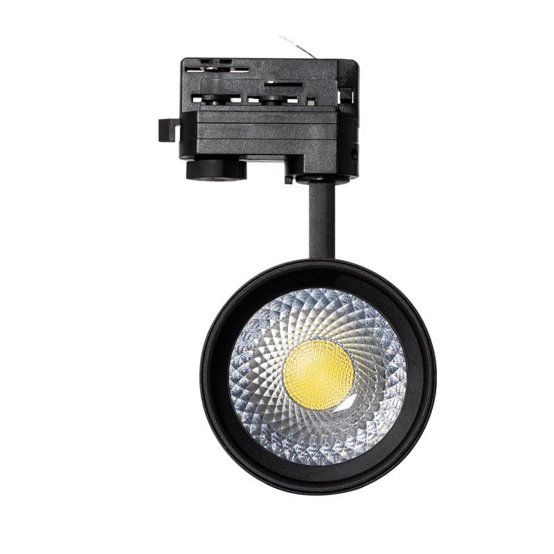 Foco Carril LED Trifásico 30W CCT Seleccionable d'Angelo PHILIPS Xitanium con Óptica Variable Negro