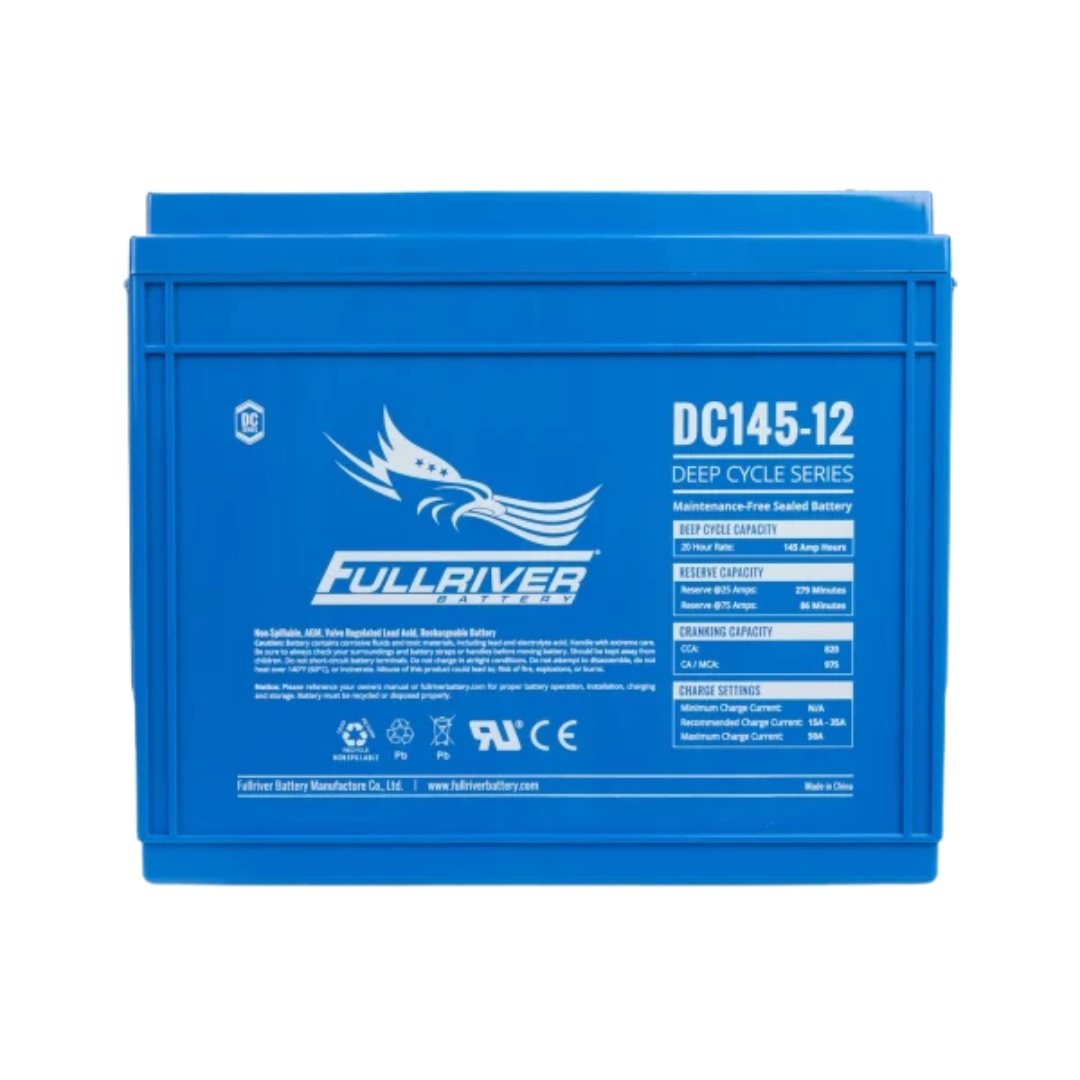 Batería Solar AGM 145Ah 12V C20 Monobloc Fullriver DC145-12