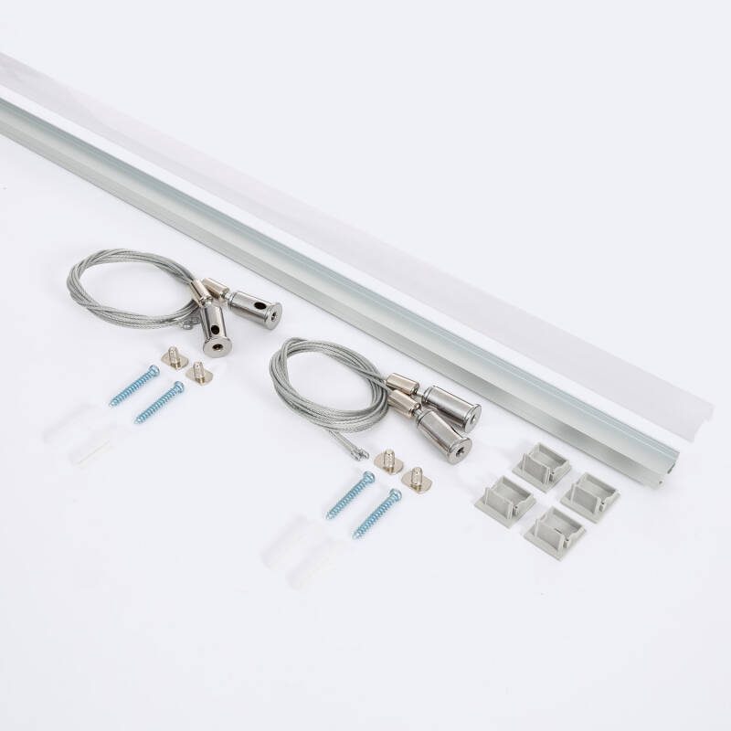 Perfil Aluminio Colgante 2m para Tira LED hasta 17 mm