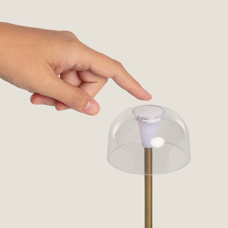 Lámpara de Mesa LED Portátil para Exterior Metal con Batería Recargable Lendora