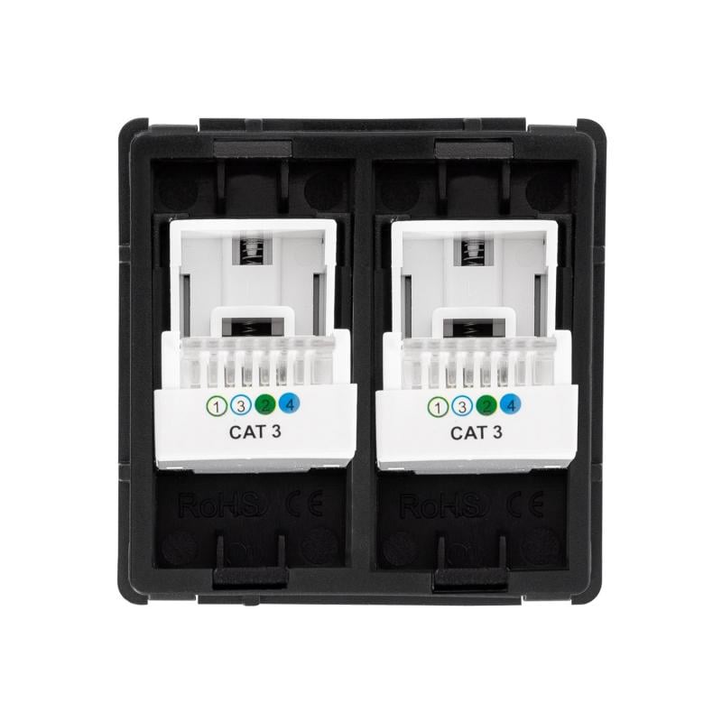 Toma Doble Teléfono Modern