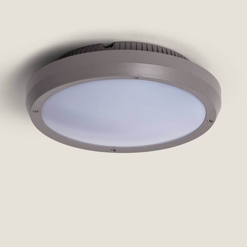 Plafón Circular para Exterior Ø300 mm IP65 Curio Gris