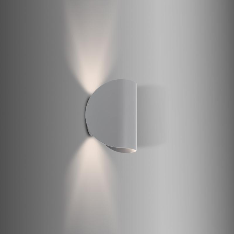 Aplique de Pared LED 6w de Aluminio Iluminación Doble Cara Gaia Gris