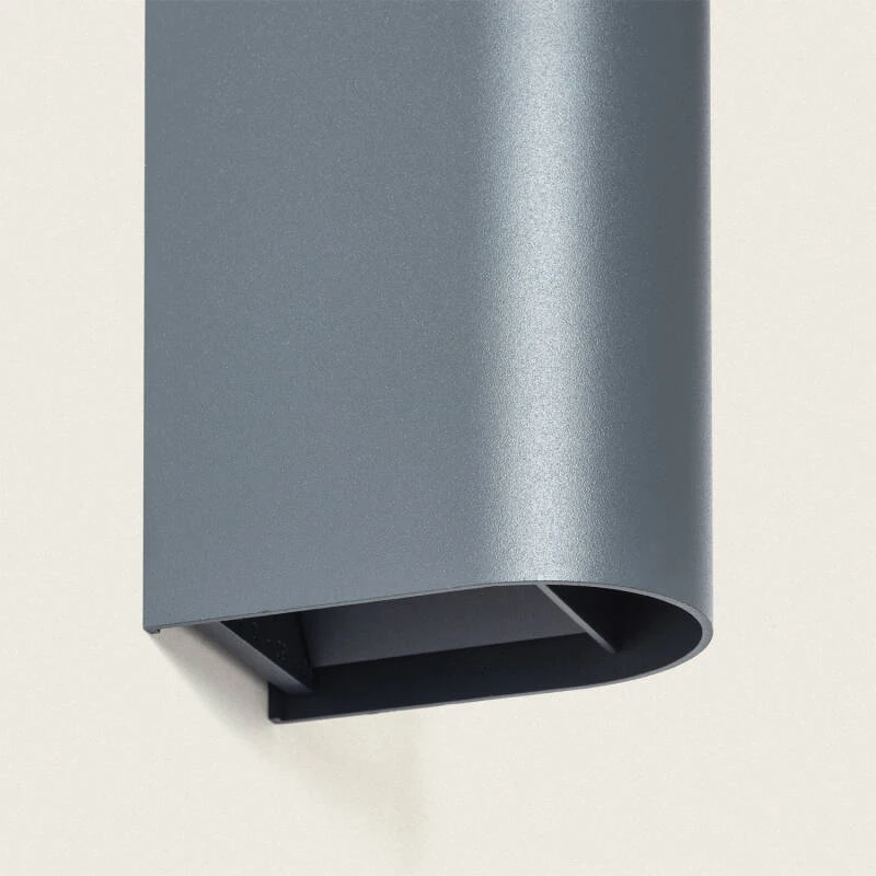 Aplique de Pared Exterior LED 10W Aluminio Iluminación Doble Cara CCT Seleccionable Denny Round Large