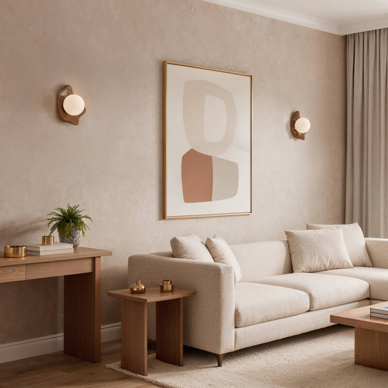 Aplique de Pared Metal y Cristal Ishan I ILUZZIA