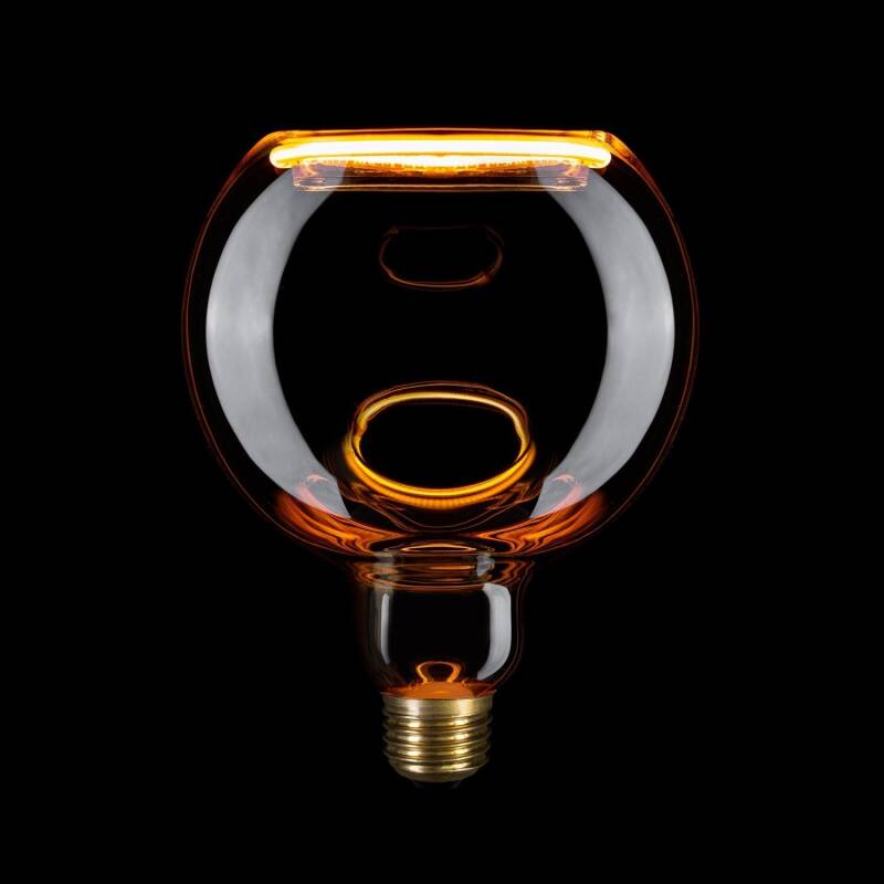 Bombilla Filamento LED E27 6W 220 lm G125 Globo Smoky  Creative-Cables BB-G15
