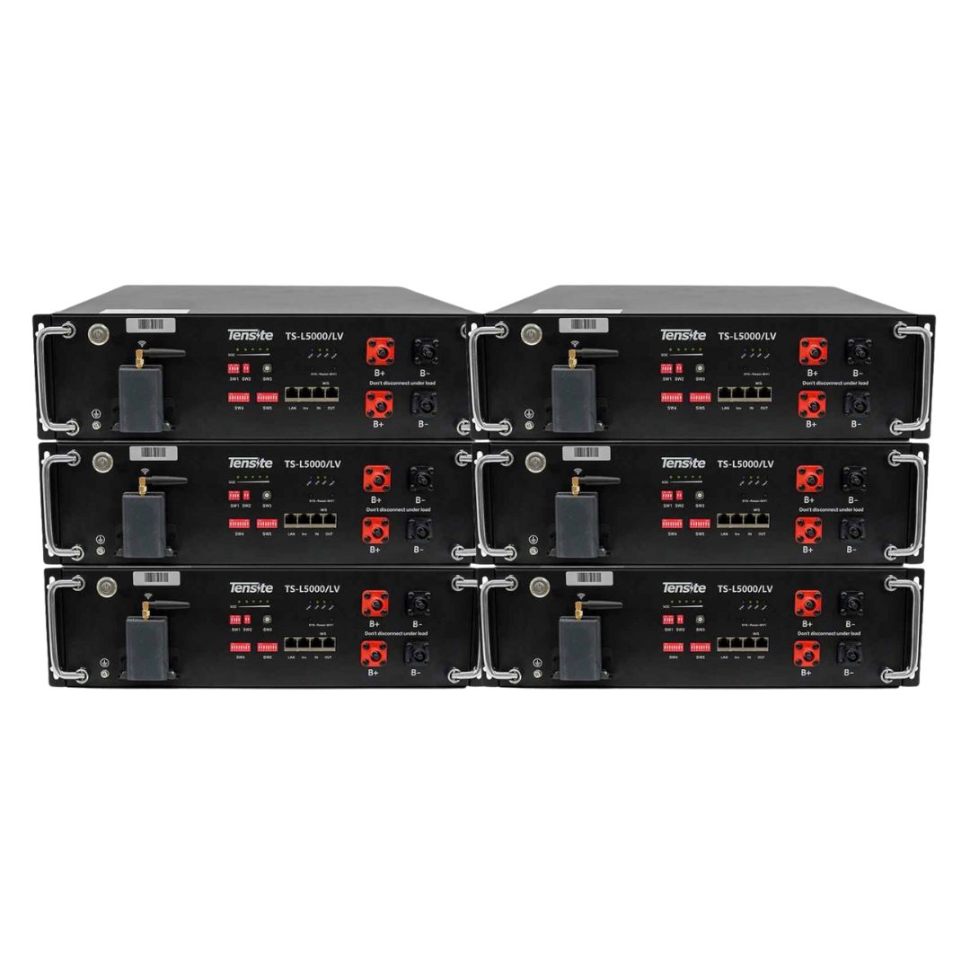 Pack 6 unidades de Baterías Solares Tensite 48V TS-L5000/LV de Litio