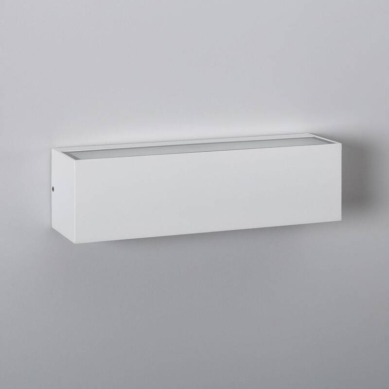 Aplique de Pared Exterior LED 10W Iluminación Doble Cara Rectangular Blanco Lena