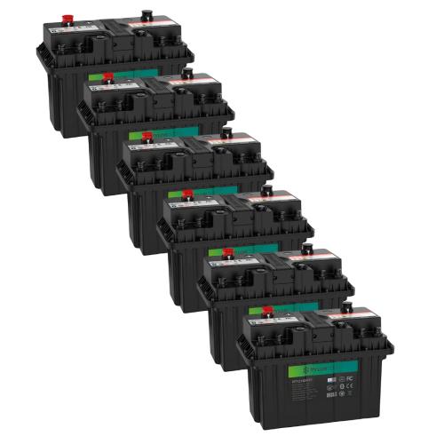 Pack 6ud Batería de Litio para Autocaravana Pylontech 12V 100Ah RT12100G31