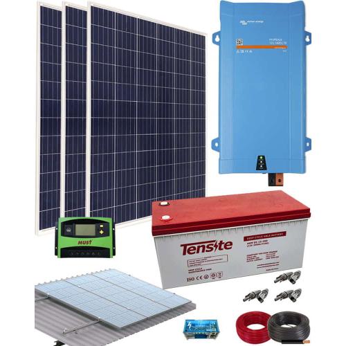 Kit Solar Aislada 1600VA 12V 3000Whdia