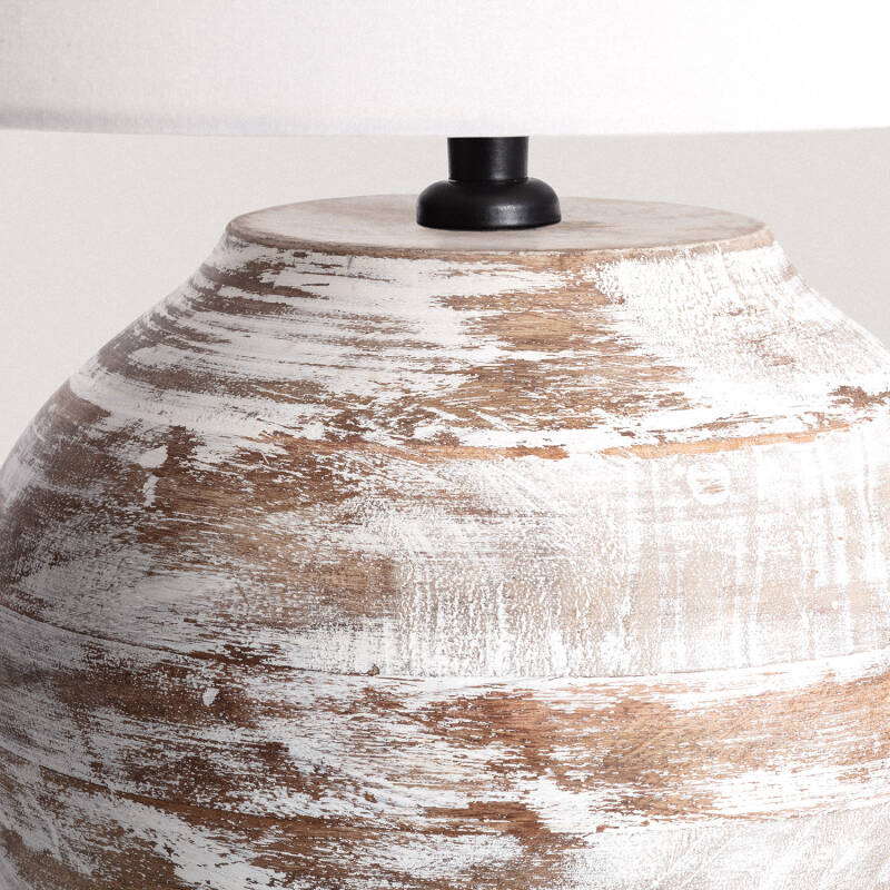 Lámpara de Mesa Madera Chandan ILUZZIA