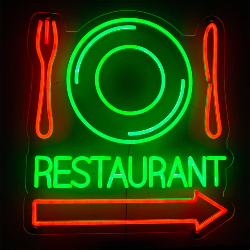 Cartel Neón LED Restaurant