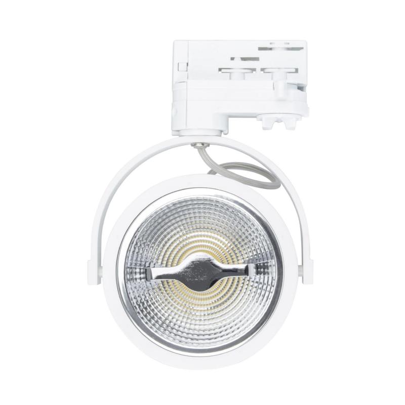 Foco Carril LED Trifásico 15W Regulable CREE AR111 Blanco