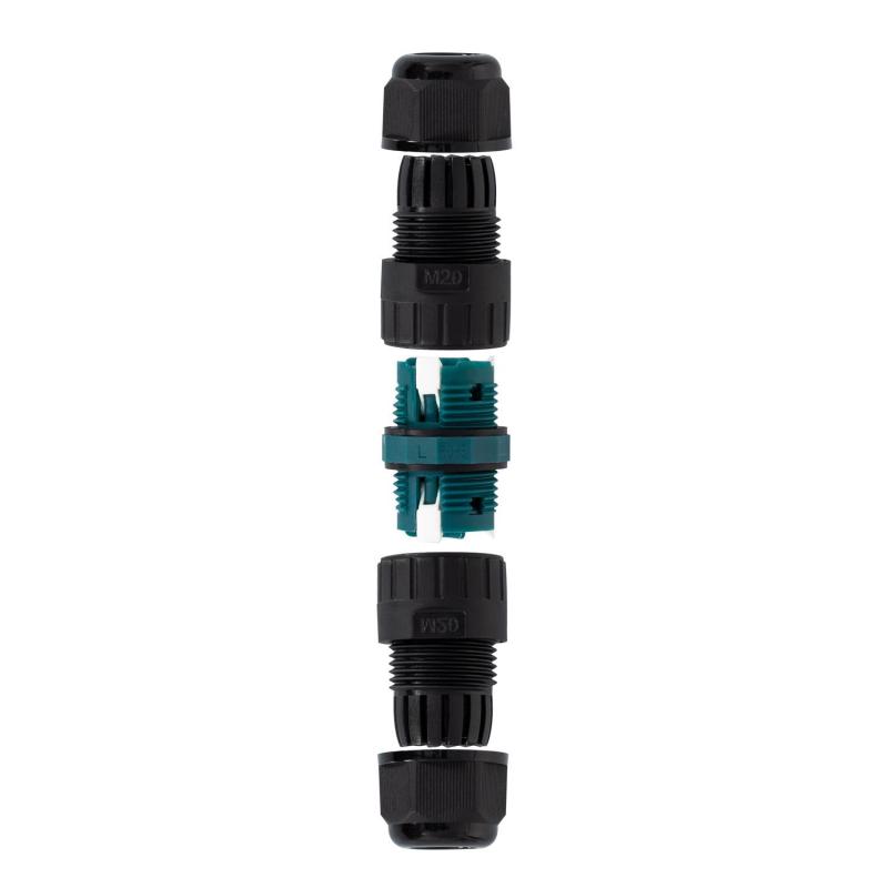 Conector de Cable Estanco 3 Contactos 0.5-2.5mm² IP68 Sin Tornillos