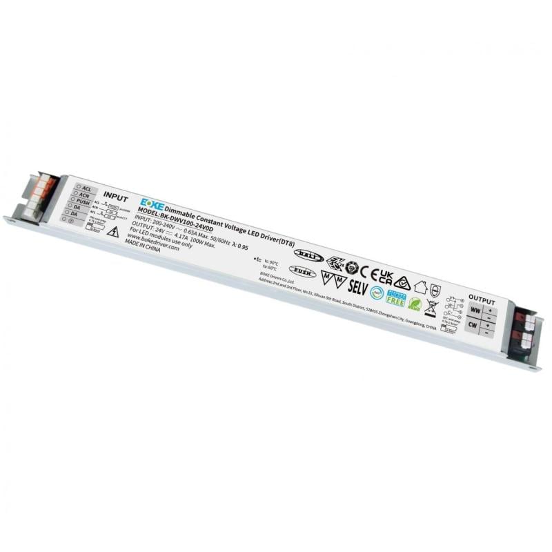 Fuente de Alimentación  BOKE Regulable DALI/PUSH CCT Seleccionable 24V DC 150W 6.25A BK-DWV150