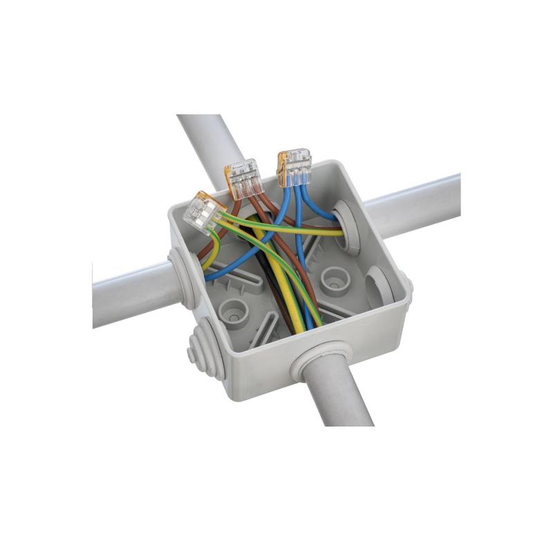 Pack 20 Conectores Rápidos 2 Entradas para Cable Eléctrico 0.08-4 mm²