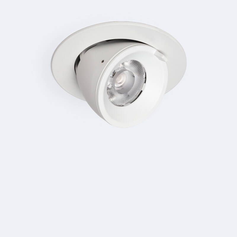 Downlight LED 15W Circular Direccionable Chip OSRAM CCT Seleccionable 120 lm/W LIFUD Corte Ø 100 mm