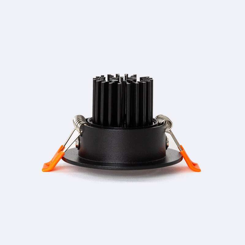 Foco Downlight LED 5W Circular COB CRI90 Corte Ø 55 mm Negro