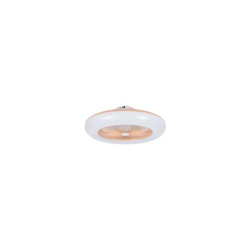 Ventilador de Techo sin Aspas Silencioso con Luz LED y Mando a Distancia 26W Callisto Rosa