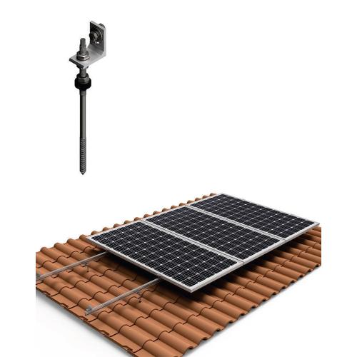 Estructura Cubierta Tejas 3 Paneles Solares con varilla 01V