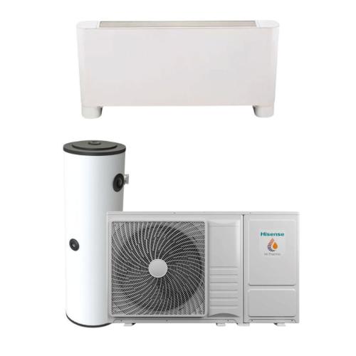 Kit Fancoil Aerotermia 8kW Hisense Hi-Therma para piso 80m2
