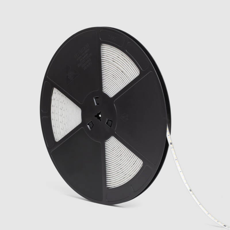 Tira LED Regulable 220V SMD Autorrectificada 120 LED/m BOBINA 20m 8,5W/m 750lm/m Ancho 10mm Corte 10cm IP65