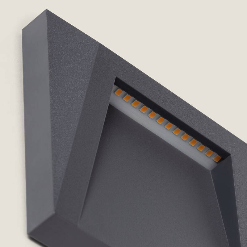 Baliza Exterior LED 1.5W Superficie Pared Antracita Clover