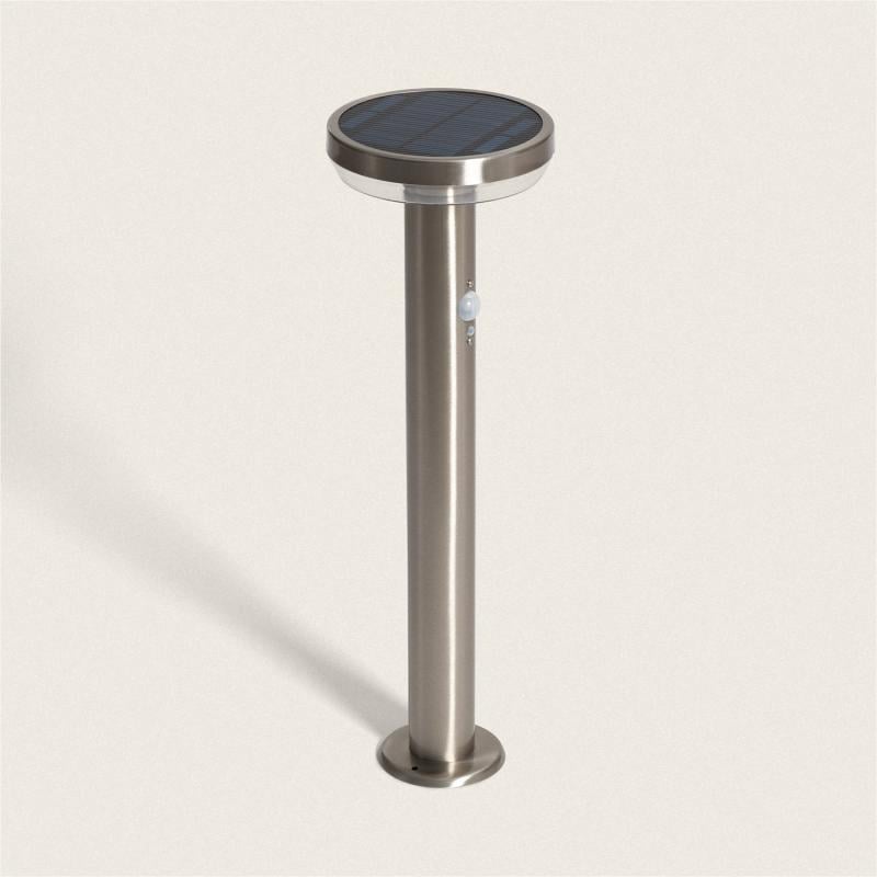 Baliza de Pie Exterior Solar LED 5W 50cm Acero Inoxidable con Sensor de Movimiento Barton