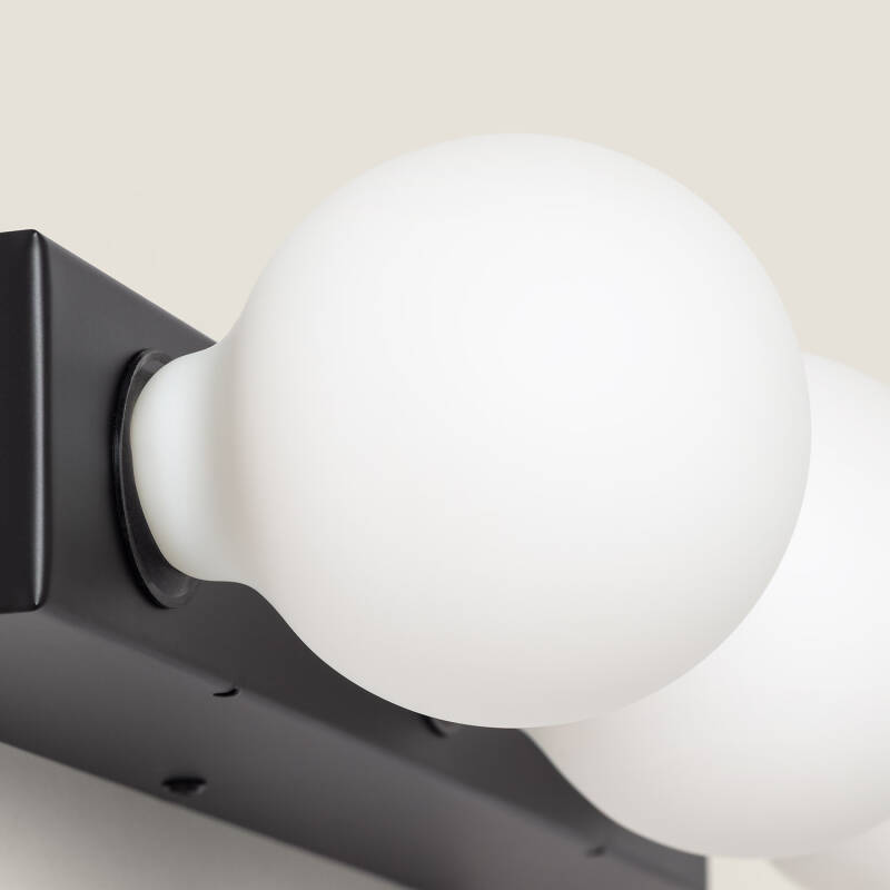 Lámpara de Pared Baño Metal 3 Focos Aizkra