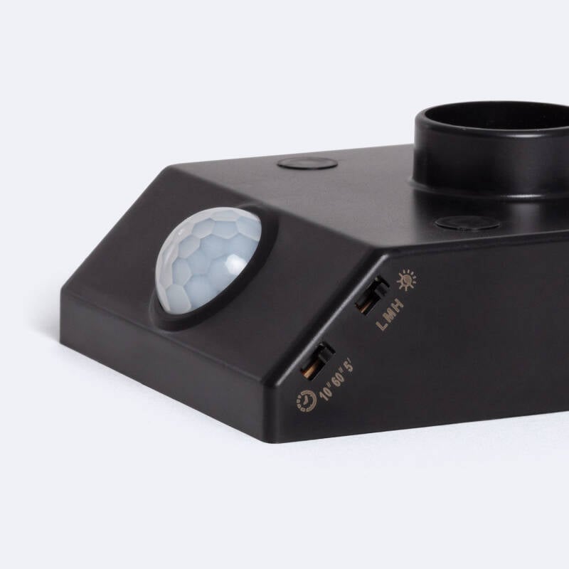 Sensor de Movimiento PIR Crepuscular 360º de Pared para Bombillas E27