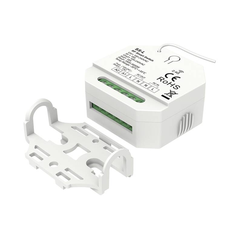 Interruptor ON/OFF SKYDANCE SS-L Compatible con Pulsador, Mando RF y Carril DIN