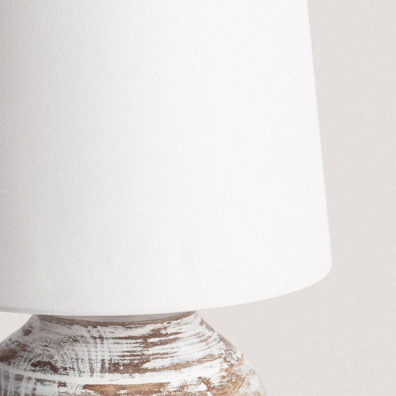 Lámpara de Mesa Madera Chandan ILUZZIA